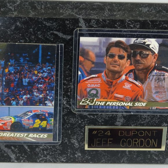 NASSCAR Jeff Gordon Dupont #24 The Personal Card Plaque - Picture 2 of 6